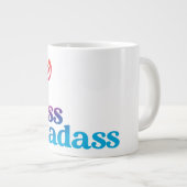 Vrouw Mama Baas Badass Schattige Grappige Mama Hum Grote Koffiekop (Voorkant rechts)