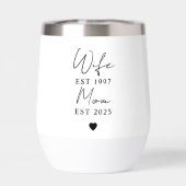 Vrouw Mama EST 2025 | Aangepaste Minimalistische N (Achterkant)