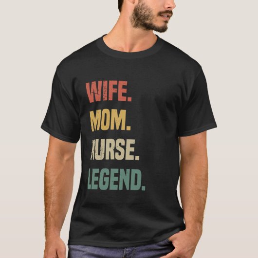 Vrouw Mama Nurse Legend Retro  Nurse Mom Moth T-shirt (Voorkant)
