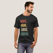 Vrouw Mama Nurse Legend Retro  Nurse Mom Moth T-shirt (Voorkant volledig)