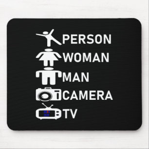 Vrouw Man Camera TV Go Vote 2020 Muismat