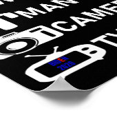 Vrouw Man Camera TV Go Vote 2020 Poster (Hoek)