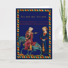 Vrouw, Man, Speer: Aanpasbaar Feestdagen Kaart