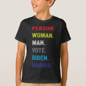 Vrouw. Man. Stem. Biden. Harris T-shirt (Voorkant)