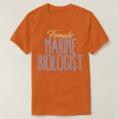 Vrouw Mariene Bioloog T-shirt (Design voorkant)