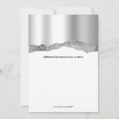 Vrouw maskerade masker bordeaux zilveren carnaval kaart (Achterkant)