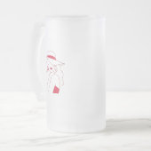 Vrouw Matglas Bierpul (Voorkant links)