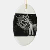 Vrouw Mechanic - WWII Keramisch Ornament (Rechts)