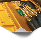 vrouw mechanische bevestigingsmiddelen poster (Hoek)