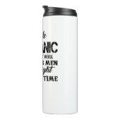 Vrouw-mechanisme natuurlijk werk ik niet zo hard a thermosbeker (Geroteerd rechts)