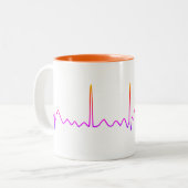 Vrouw Medische Afstuderen verpleegkundige Aangepas Tweekleurige Koffiemok (Voorkant links)