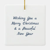 Vrouw Meditatie Onder de Maan Celestial Keramisch Ornament (Achterkant)