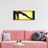 Vrouw meditatie Zen canvas wandkunst Afdruk (Insitu (Woonkamer))