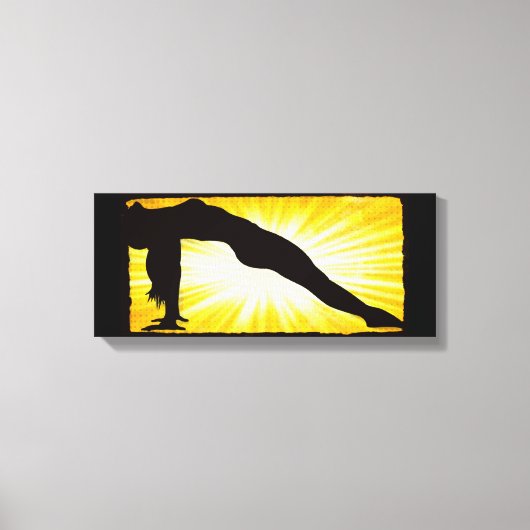 Vrouw meditatie Zen canvas wandkunst Afdruk (Voorkant)