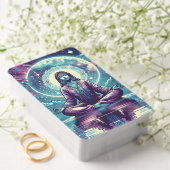 Vrouw mediteert Spirituele serene kunst Pokerkaarten (Insitu (Huwelijk))