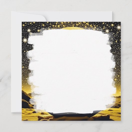 Vrouw mediteert voor volle maan (Achterkant)