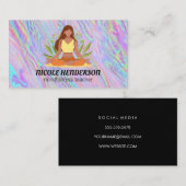 Vrouw Mediterend | Yoga Visitekaartje (Voorkant / Achterkant)