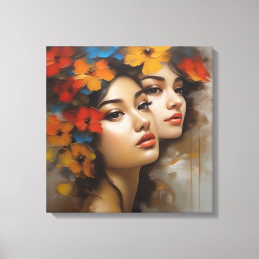 Vrouw - Meesterwerk Canvas Afdruk (Voorkant)