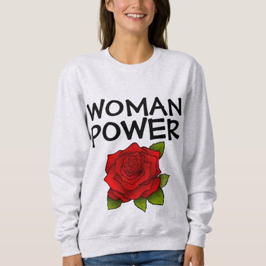 VROUW MEISJE POWER T-SHIRTS TEES (Voorkant)