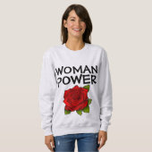VROUW MEISJE POWER T-SHIRTS TEES (Voorkant volledig)