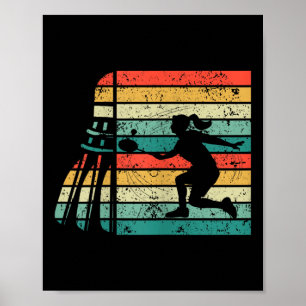 Vrouw Meisjes Racket Vrouwelijke Shuttle Atleet Ba Poster