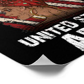 Vrouw Melanin US, Afrikaans-Amerikaans Veteraan Poster (Hoek)