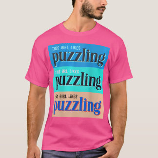 Vrouw Mens Liefhebber van Puzzelen Legpuzzel Hobby T-shirt