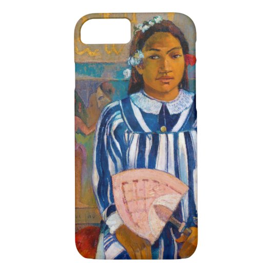 Vrouw met A Fan, Gauguin Case-Mate iPhone Case (Achterkant)