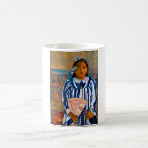 Vrouw met A Fan, Gauguin Koffiemok