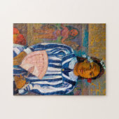 Vrouw met A Fan, Gauguin Legpuzzel (Horizontaal)