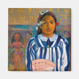 Vrouw met A Fan, Gauguin Magneet