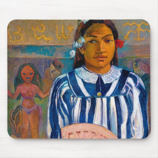 Vrouw met A Fan, Gauguin Muismat (Voorkant)