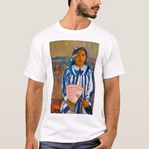 Vrouw met A Fan, Gauguin T-shirt