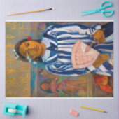 Vrouw met A Fan, Gauguin Tissuepapier (Craft)