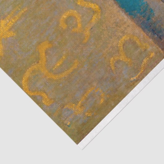 Vrouw met A Fan, Gauguin Tissuepapier (Detail)