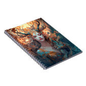 Vrouw met Antlers Fantasy Art Notitieboek (Rechterzijde)