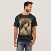 Vrouw met Art Nouveau T-shirt (Voorkant volledig)