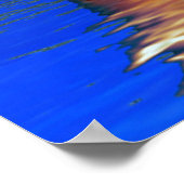 vrouw met bal in water poster (Hoek)