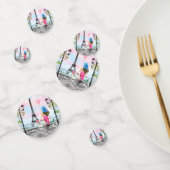 Vrouw met ballon in Parijs Confetti Eiffeltoren (Groep)