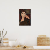 Vrouw met Bangs haar van Amedeo Modigliani Poster (Keuken)