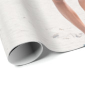 Vrouw met bikini op zand cadeaupapier (Rol Hoek)