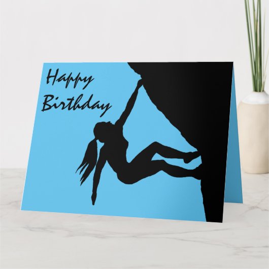 Vrouw met Birthday-kaart Kaart (Voorkant)