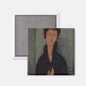 Vrouw met blauwe ogen, c.1918 magneet (Voorkant / Achterkant)