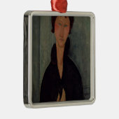 Vrouw met blauwe ogen, c.1918 metalen ornament (Rechts)