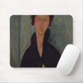 Vrouw met blauwe ogen, c.1918 muismat (Met muis)