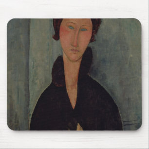 Vrouw met blauwe ogen, c.1918 muismat