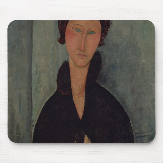 Vrouw met blauwe ogen, c.1918 muismat (Voorkant)