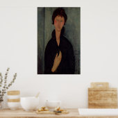 Vrouw met blauwe ogen, c.1918 poster (Keuken)