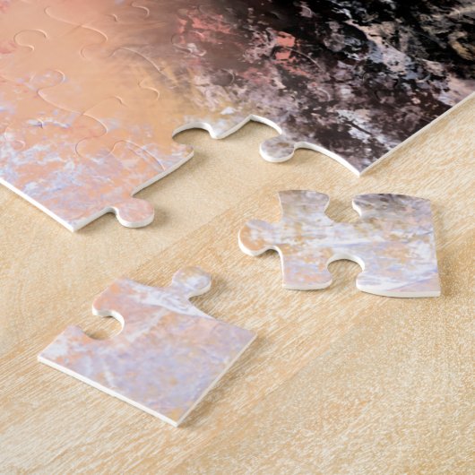 vrouw met blauwe ventilator - Oorspronkelijk schi Legpuzzel (Zijkant)