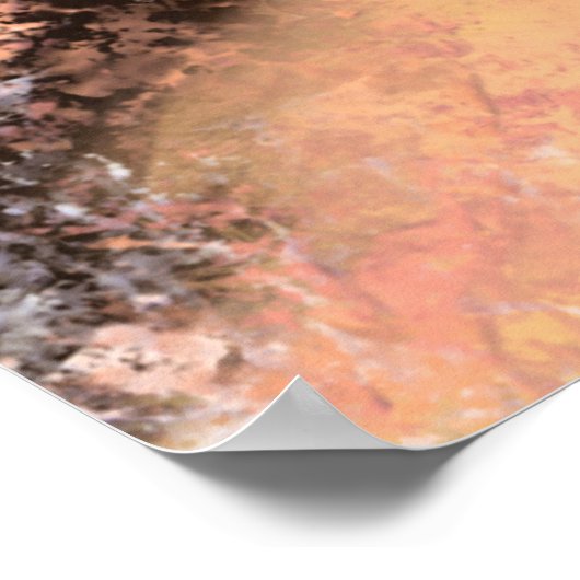  vrouw met blauwe ventilator - Oorspronkelijk schi Poster (Hoek)